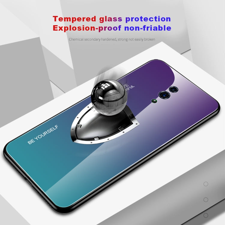 Gradient Color Glass Case, For OPPO Reno, For Galaxy S8, For Vivo IQOO