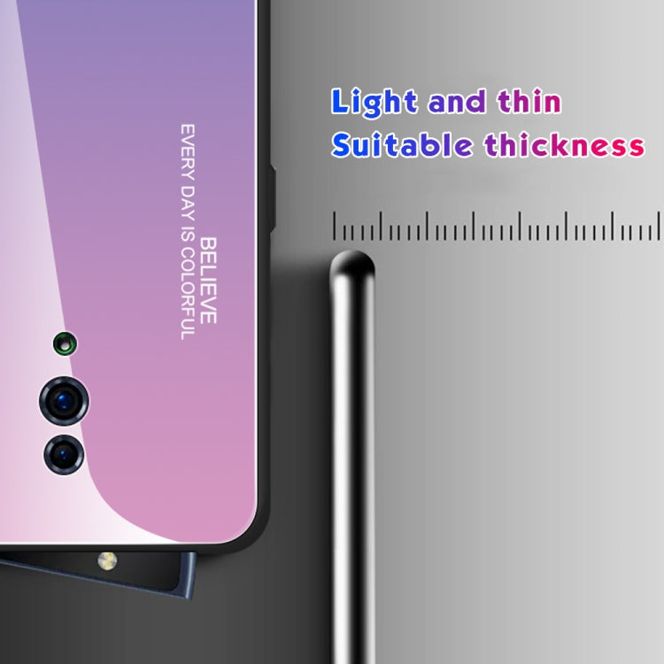 Gradient Color Glass Case, For OPPO Reno, For Galaxy S8, For Vivo IQOO