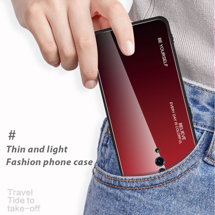 Gradient Color Glass Case, For OPPO Reno, For Galaxy S8, For Vivo IQOO