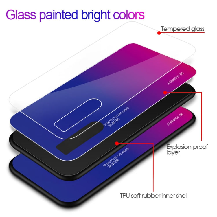 Gradient Color Glass Case, For VIVO V15 Pro, For VIVO X27, For Xiaomi Mi CC9