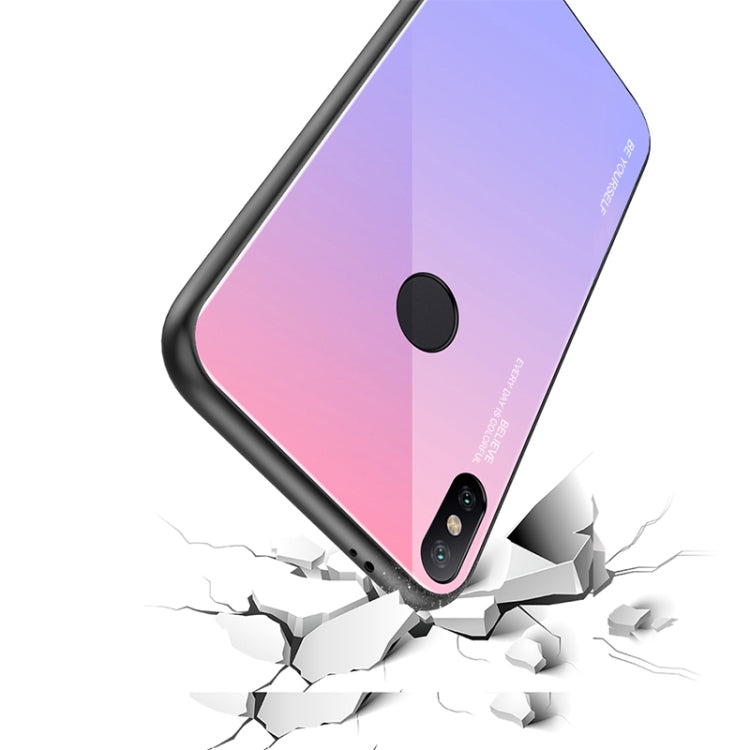 Gradient Color Glass Case, For Xiaomi Mi Mix, For Huawei Y7 (2019), For Huawei Enjoy 9s