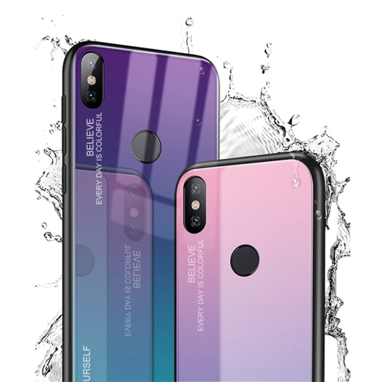 Gradient Color Glass Case, For Xiaomi Mi Mix, For Huawei Y7 (2019), For Huawei Enjoy 9s