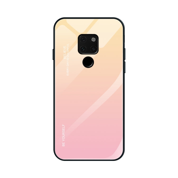 Gradient Color Glass Case, For Huawei Mate 20, For Huawei P30 Lite, For Huawei P30