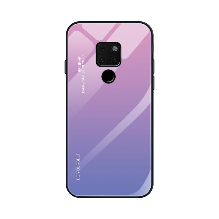 Gradient Color Glass Case, For Huawei Mate 20, For Huawei P30 Lite, For Huawei P30