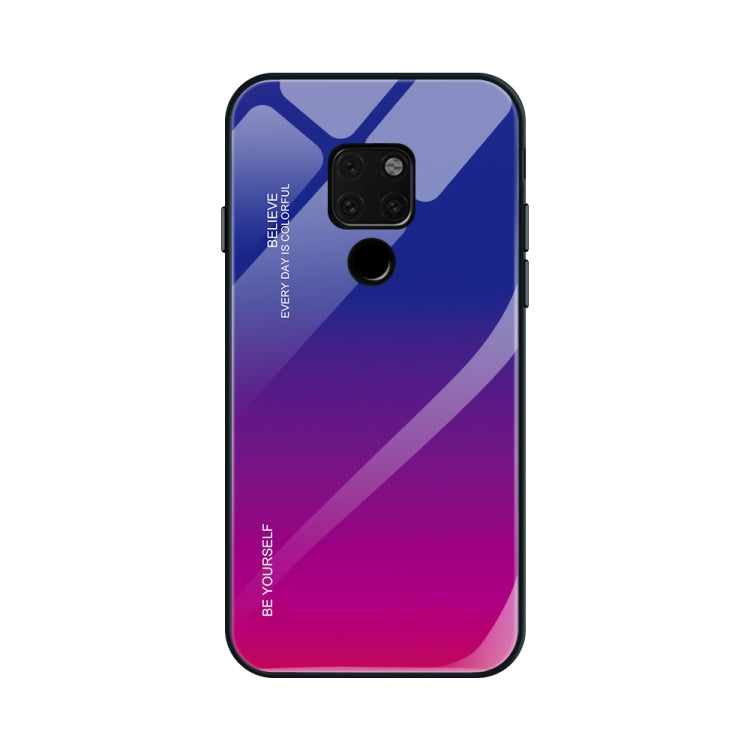 Gradient Color Glass Case, For Huawei Mate 20, For Huawei P30 Lite, For Huawei P30