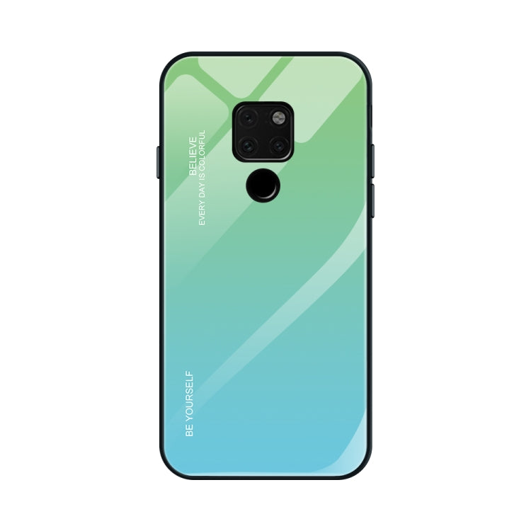 Gradient Color Glass Case, For Huawei Mate 20, For Huawei P30 Lite, For Huawei P30