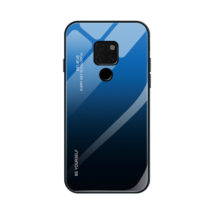 Gradient Color Glass Case, For Huawei Mate 20, For Huawei P30 Lite, For Huawei P30