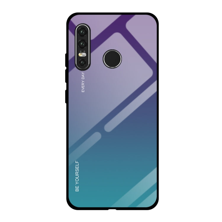 Gradient Color Glass Case, For Huawei Mate 20, For Huawei P30 Lite, For Huawei P30