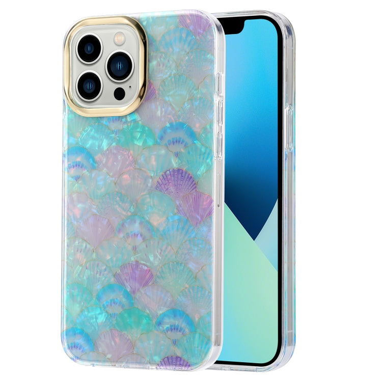 Electroplating Shell Texture Phone Case, For iPhone 13, For iPhone 13 Pro, For iPhone 13 Pro Max