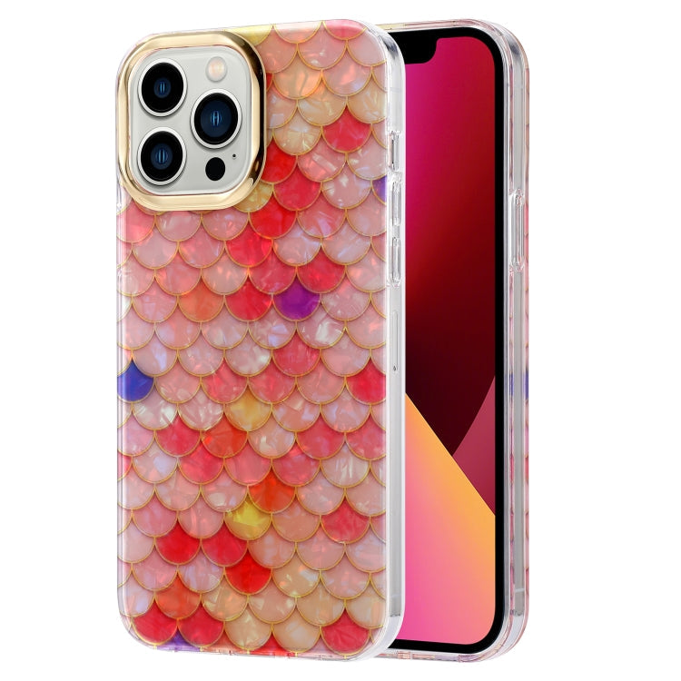 Electroplating Shell Texture Phone Case, For iPhone 13, For iPhone 13 Pro, For iPhone 13 Pro Max