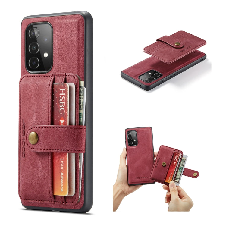 JEEHOOD RFID Blocking Anti-Theft Magnetic PU + TPU Phone Case with Card Slot, For Samsung Galaxy A32 5G, For Samsung Galaxy A12 5G, For Samsung Galaxy A52 5G / 4G, For Samsung Galaxy A72 5G / 4G, For Samsung Galaxy A71 5G, For Samsung Galaxy Note20 Ult...