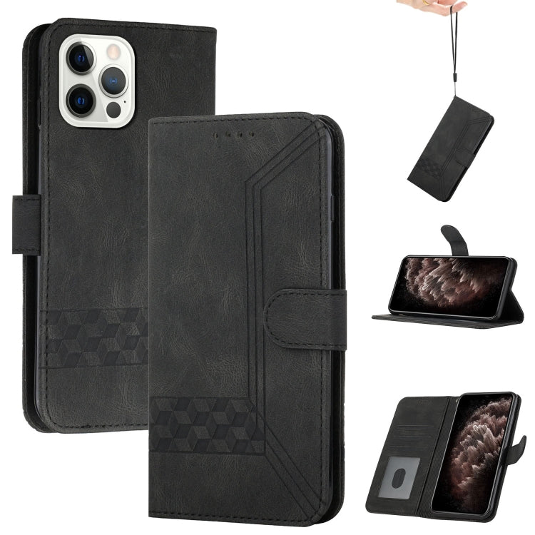 Cubic Skin Feel Flip Leather Phone Case, For iPhone 13 mini, For iPhone 13, For iPhone 13 Pro, For iPhone 13 Pro Max