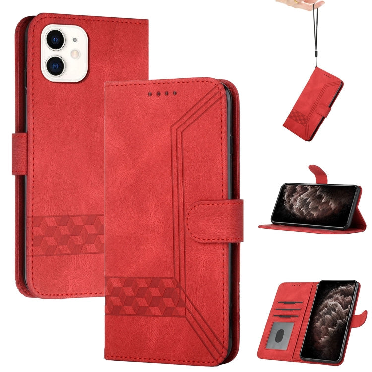 Cubic Skin Feel Flip Leather Phone Case, For iPhone 12 mini, For iPhone 12 / 12 Pro, For iPhone 12 Pro Max, For iPhone 11