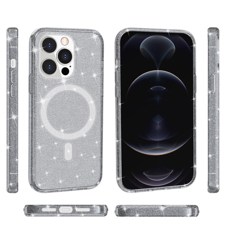 Terminator Style Glitter Powder MagSafe Magnetic Phone Case, For iPhone 13 Pro Max, For iPhone 13 Pro, For iPhone 13, For iPhone 13 mini