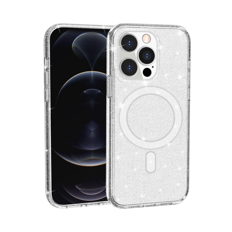 Terminator Style Glitter Powder MagSafe Magnetic Phone Case, For iPhone 13 Pro Max, For iPhone 13 Pro, For iPhone 13, For iPhone 13 mini