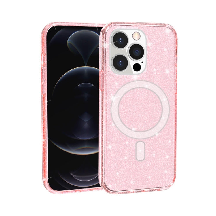 Terminator Style Glitter Powder MagSafe Magnetic Phone Case, For iPhone 13 Pro Max, For iPhone 13 Pro, For iPhone 13, For iPhone 13 mini