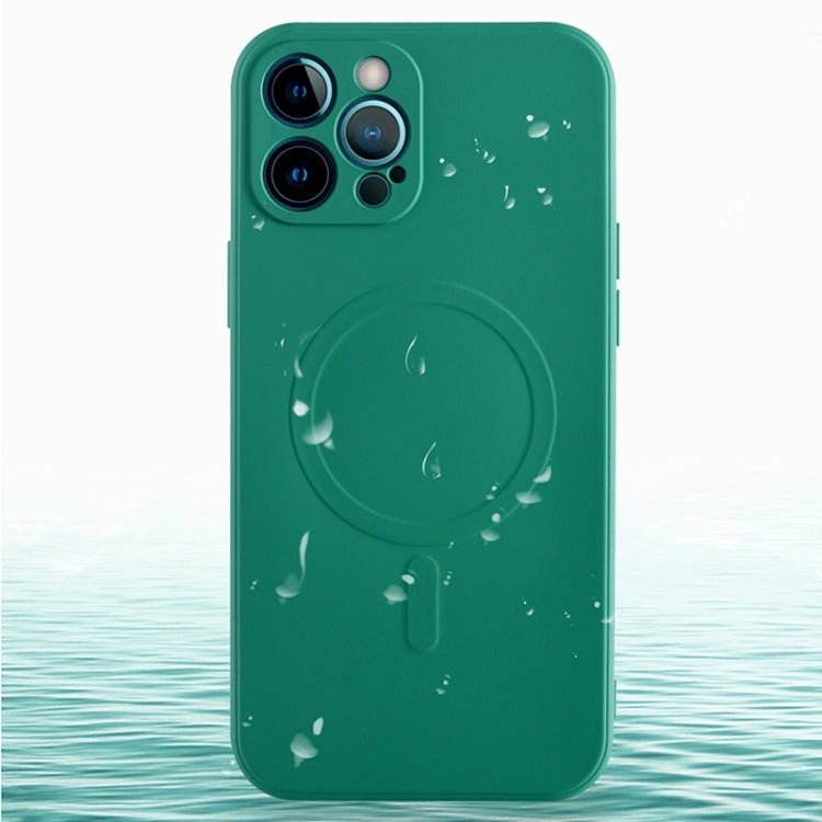 Liquid Silicone Full Coverage Magsafe Phone Case, For iPhone 12 mini, For iPhone 12, For iPhone 12 Pro