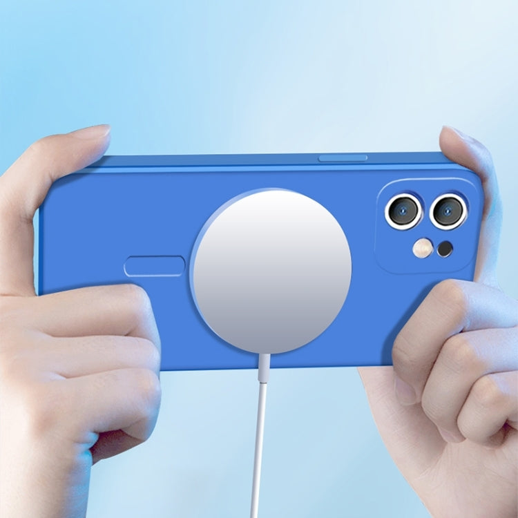 Liquid Silicone Full Coverage Magsafe Phone Case, For iPhone 12 mini, For iPhone 12, For iPhone 12 Pro
