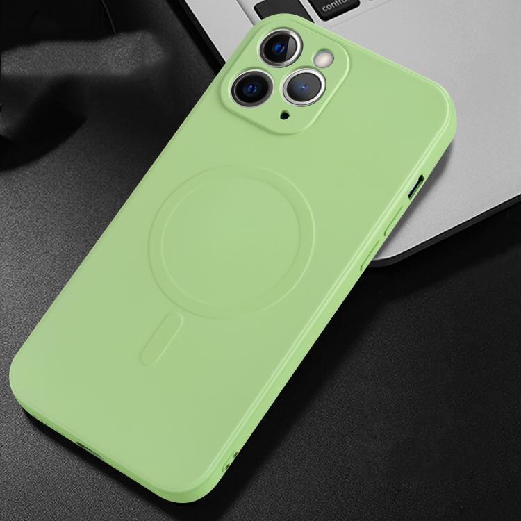 Liquid Silicone Full Coverage Magsafe Phone Case, For iPhone 11 Pro Max