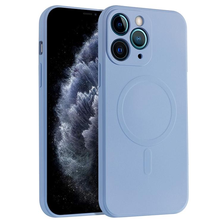 Liquid Silicone Full Coverage Magsafe Phone Case, For iPhone 11 Pro Max