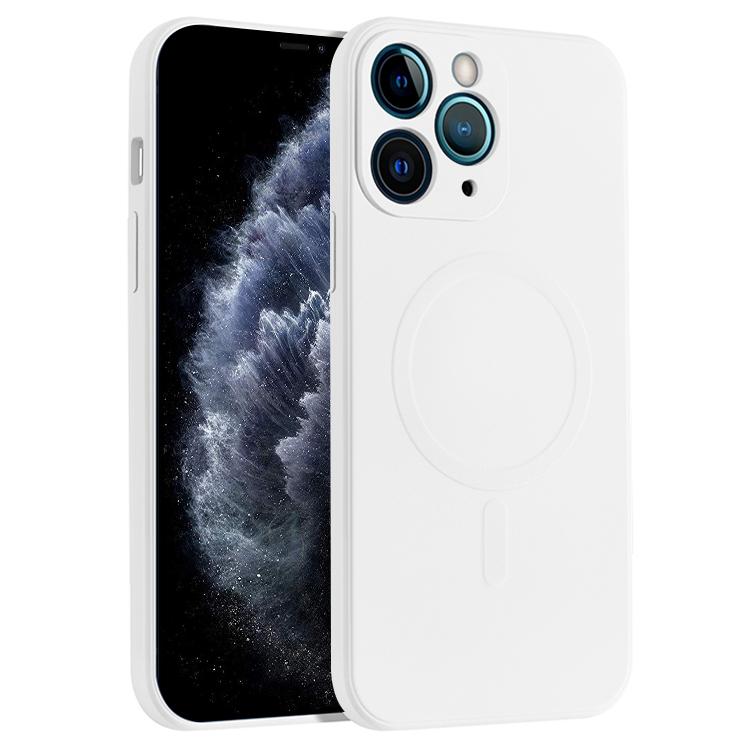 Liquid Silicone Full Coverage Magsafe Phone Case, For iPhone 11 Pro Max