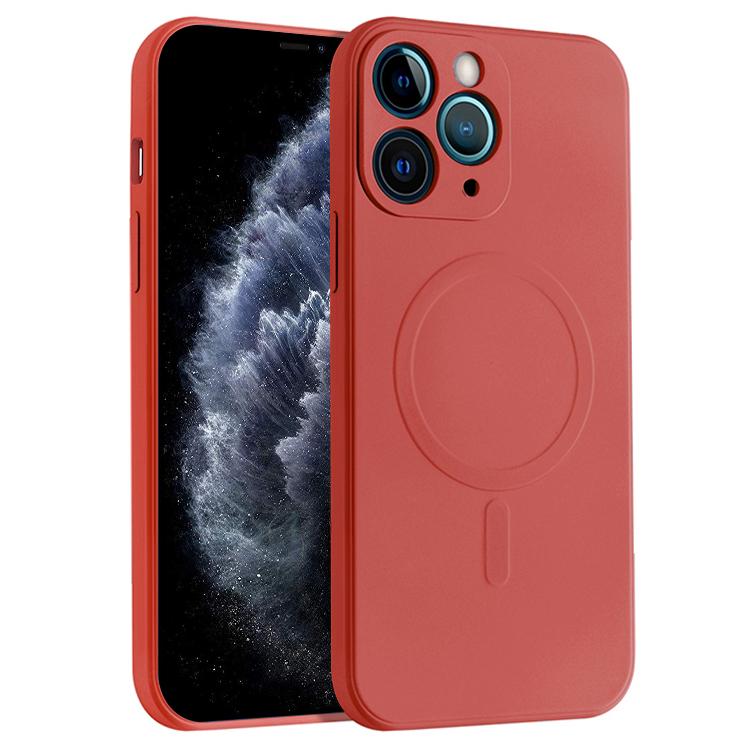 Liquid Silicone Full Coverage Magsafe Phone Case, For iPhone 11 Pro Max