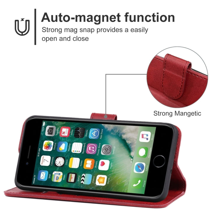Leather Phone Case, For iPhone SE 2022 / SE 2020 / 8 / 7, For iPhone 13 Pro Max, For iPhone 12 Pro Max, For iPhone 11 Pro Max, For iPhone 8 Plus / 7 Plus