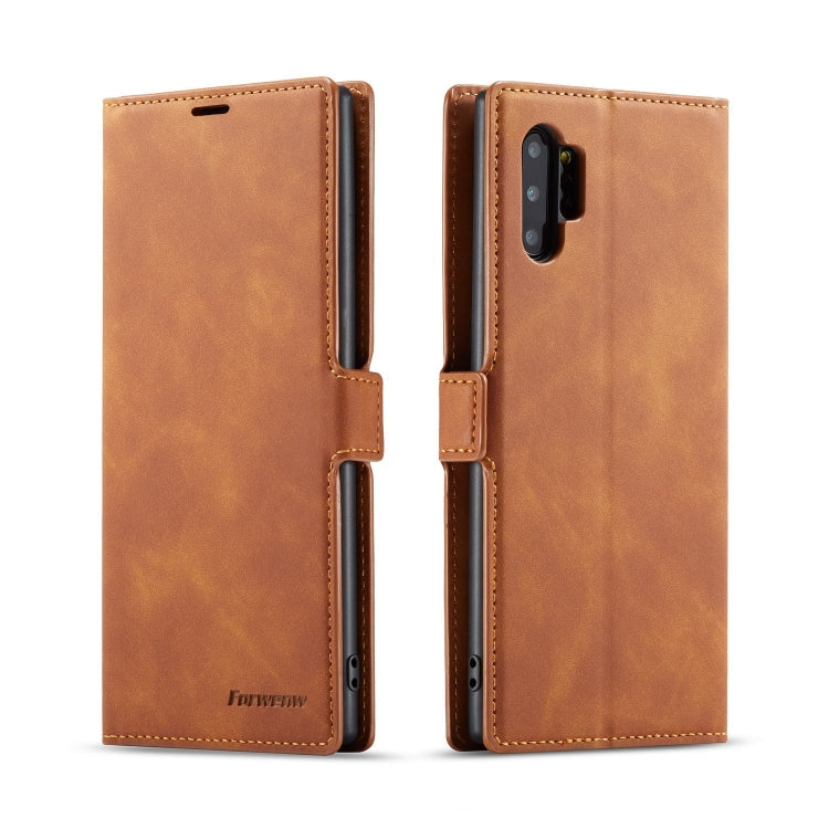 Forwenw Dream Series Oil Edge Strong Magnetism Horizontal Flip Leather Case with Holder & Card Slots & Wallet & Photo Frame, For Galaxy Note9, For Galaxy Note10, For Galaxy Note10+, For Galaxy S8, For Galaxy S8+, For Galaxy S9