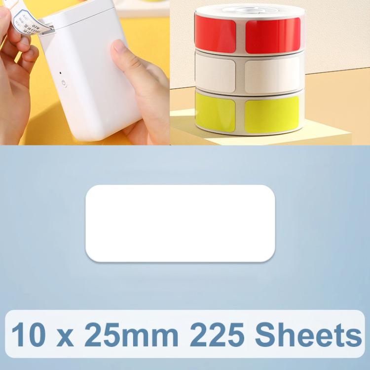 Thermal Printing Label Paper Stickers For NiiMbot D101 / D11, 14 x 25mm 240 Sheets White, 10 x 25mm 225 Sheets White