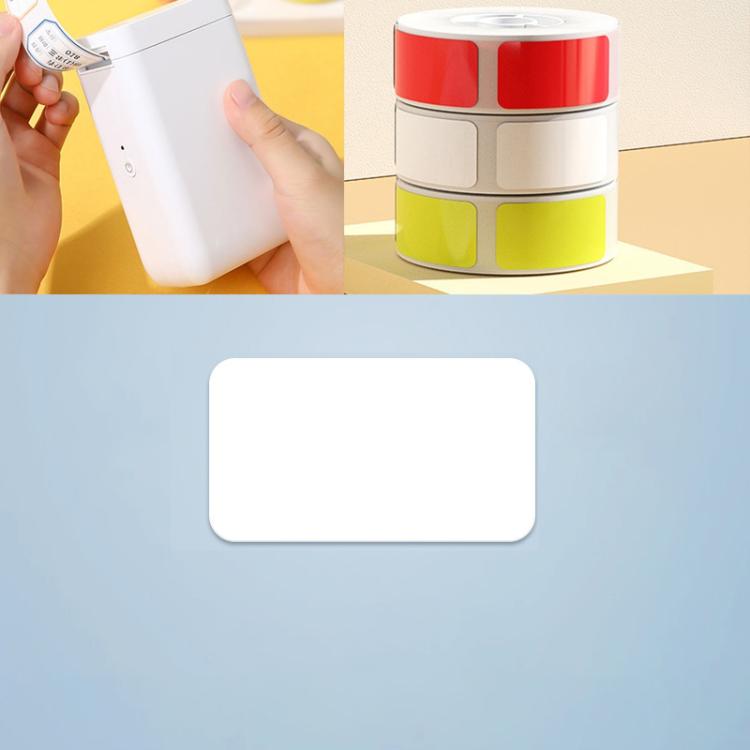 Thermal Printing Label Paper Stickers For NiiMbot D101 / D11, 14 x 25mm 240 Sheets White, 10 x 25mm 225 Sheets White