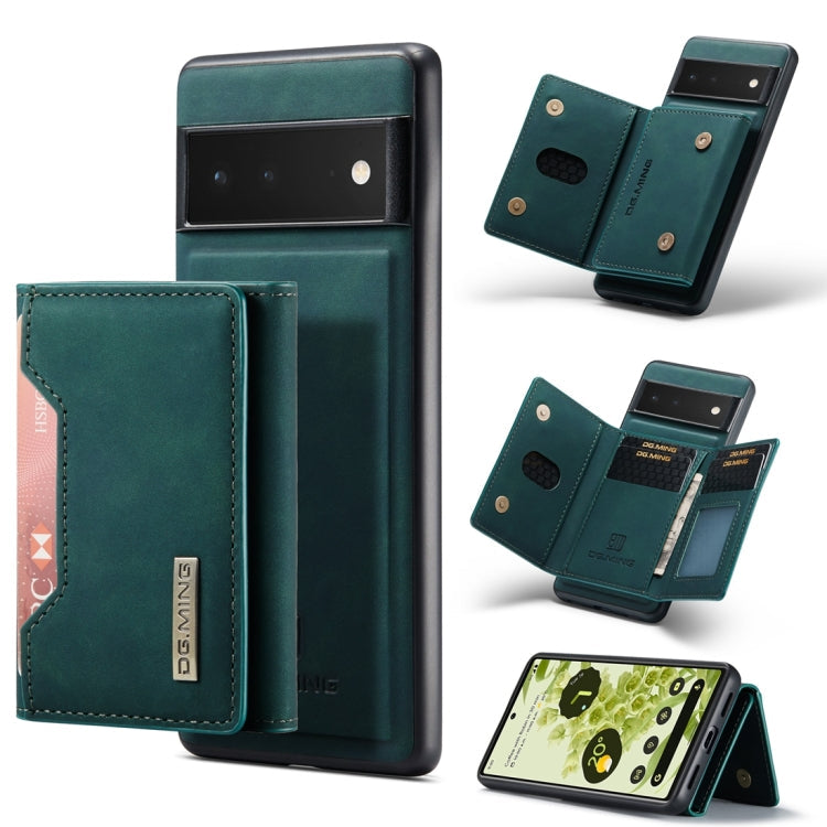 DG.MING M2 Series 3-Fold Multi Card Bag + Magnetic Back Cover Case, For Google Pixel 6 Pro