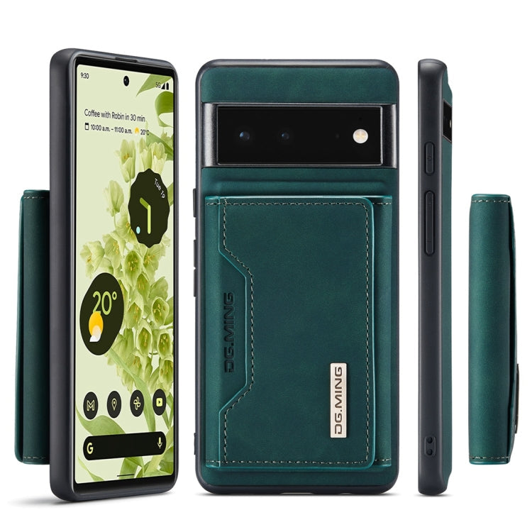 DG.MING M2 Series 3-Fold Multi Card Bag + Magnetic Back Cover Case, For Google Pixel 6 Pro