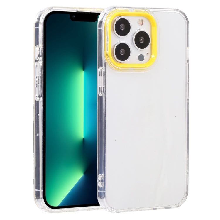 Macaron Lens Frame Transparent TPU Phone Case, For iPhone 13, For iPhone 13 Pro, For iPhone 13 Pro Max