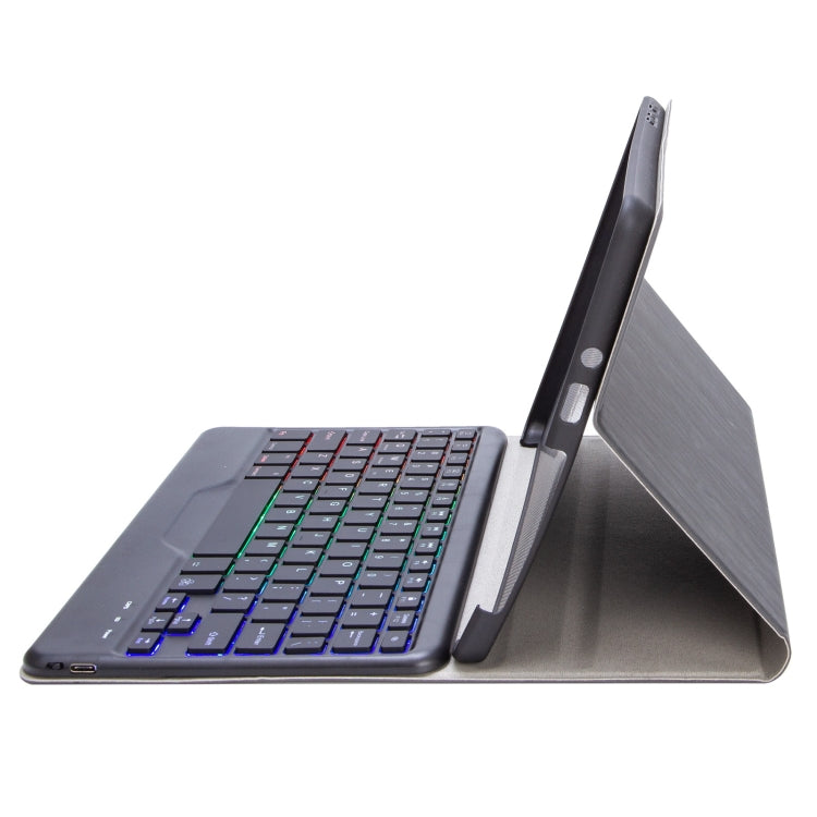SFGOS Tri-color Backlit Tree Texture Bluetooth Keyboard Leather Case, SFGOS Black + Black, SFGOS Black + White