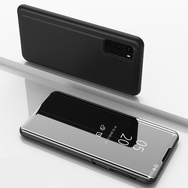 Plated Mirror Horizontal Flip Leather Case with Holder, For Galaxy S20+, For Galaxy S20 Ultra, For Galaxy S20