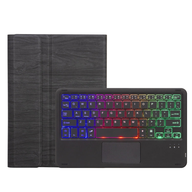 SFGO-AS Tree Texture Backlight Bluetooth Keyboard Leather Case with Touchpad, SFGO-AS