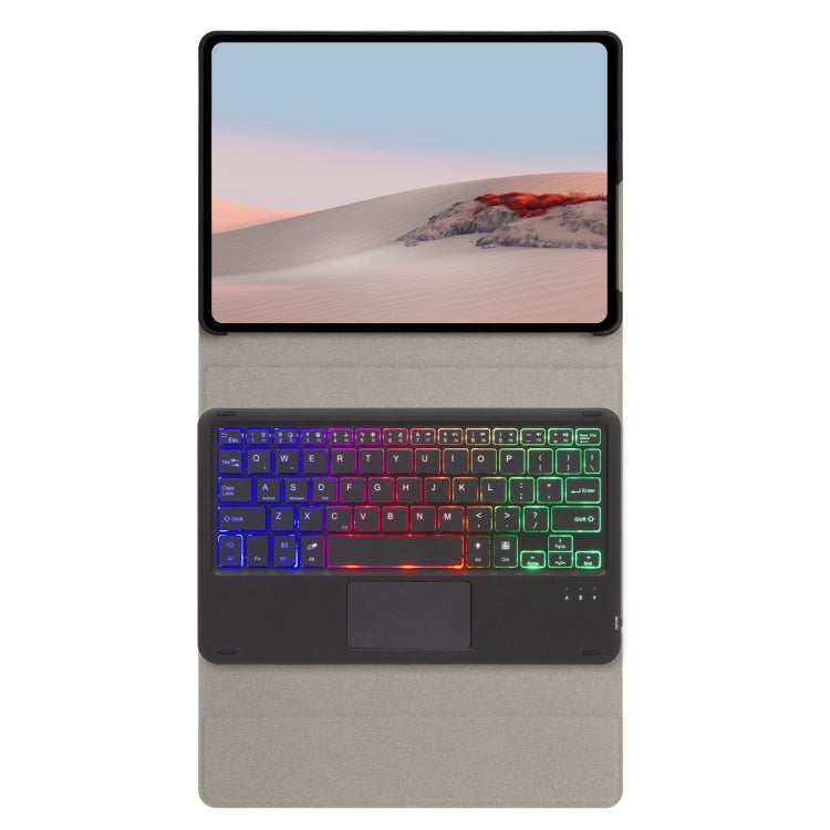 SFGO-AS Tree Texture Backlight Bluetooth Keyboard Leather Case with Touchpad, SFGO-AS