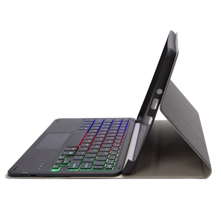 SFGO-AS Tree Texture Backlight Bluetooth Keyboard Leather Case with Touchpad, SFGO-AS