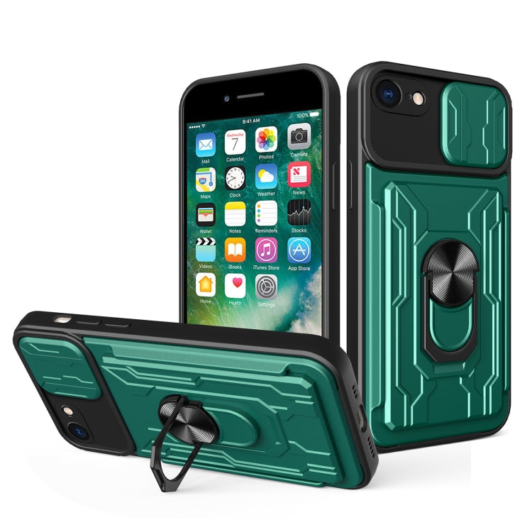 Sliding Camshield Card Phone Case, For iPhone 7 / 8 / SE 2022 / SE 2020, For iPhone 7 Plus / 8 Plus