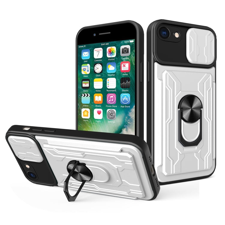 Sliding Camshield Card Phone Case, For iPhone 7 / 8 / SE 2022 / SE 2020, For iPhone 7 Plus / 8 Plus