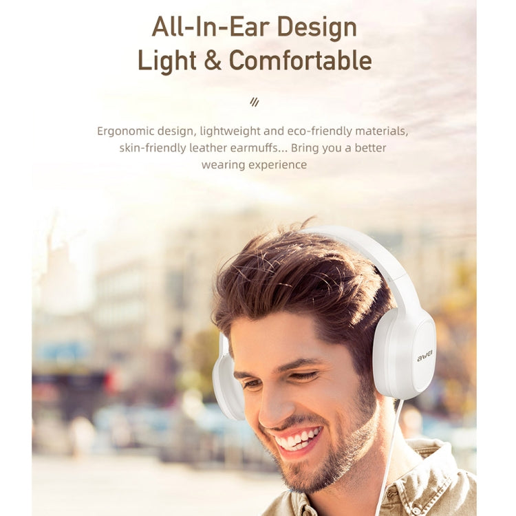 awei GM-6 3.5mm Stereo Wired Headset, GM-6(Black)