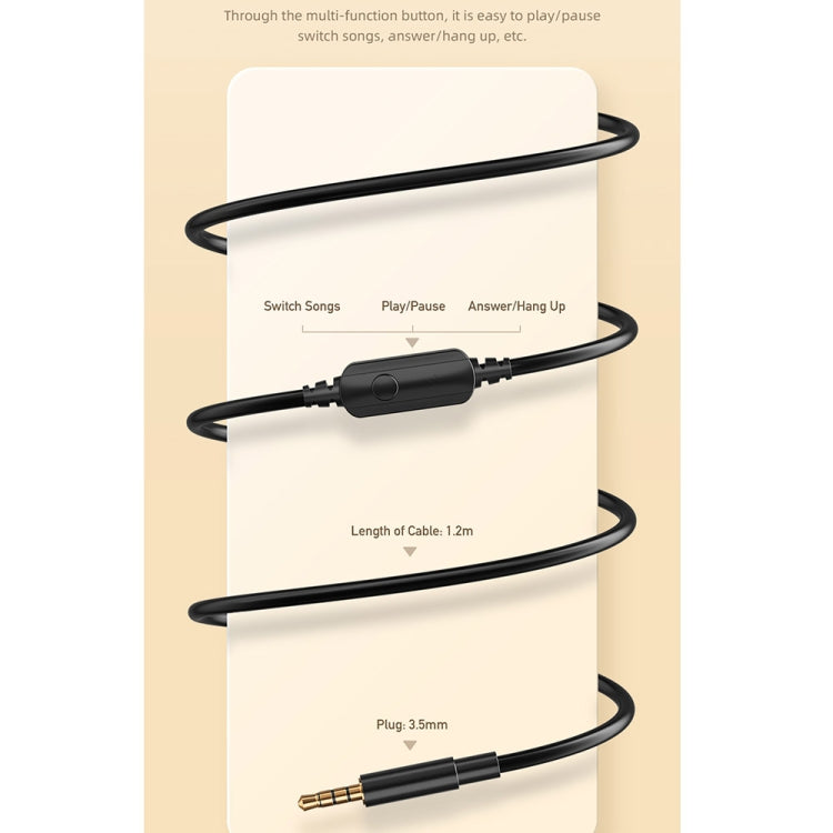 awei GM-6 3.5mm Stereo Wired Headset, GM-6(Black)