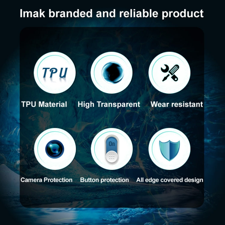 imak UX-5 Series Transparent TPU Phone Case, For iPhone 13 Pro, For iPhone 13 Pro Max