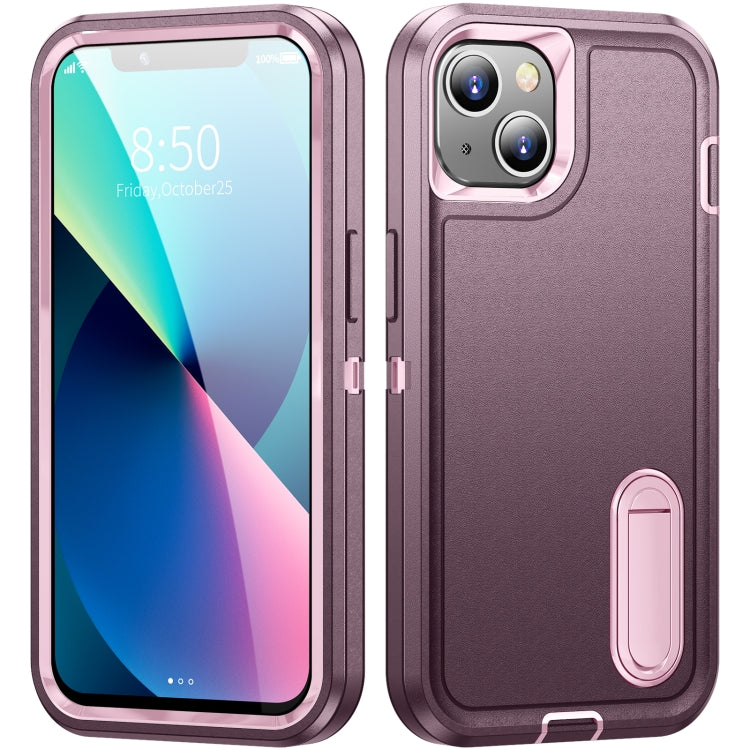 3 in 1 Rugged Holder Phone Case, For iPhone 13, For iPhone 13 Pro