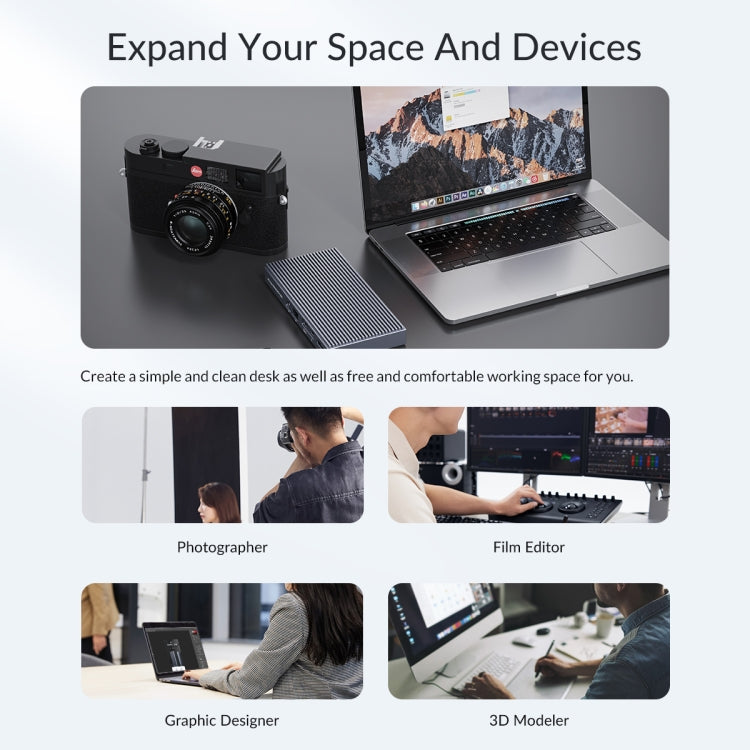 ORICO TB3-S2 Thunderbolt 3 M.2 Dual-bay Docking Station, TB3-S2