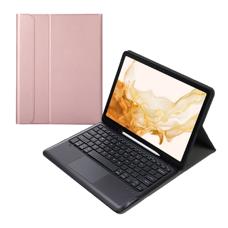 A800B-A Split Bluetooth Keyboard Leather Case with Holder & Pen Slot & Touchpad, A800B-A