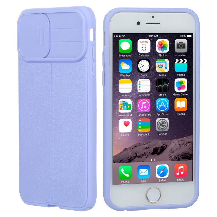 Litchi Texture Sliding Camshield TPU Protective Phone Case, For iPhone 6, For iPhone 6 Plus, For iPhone 8 Plus & 7 Plus, For iPhone XS Max