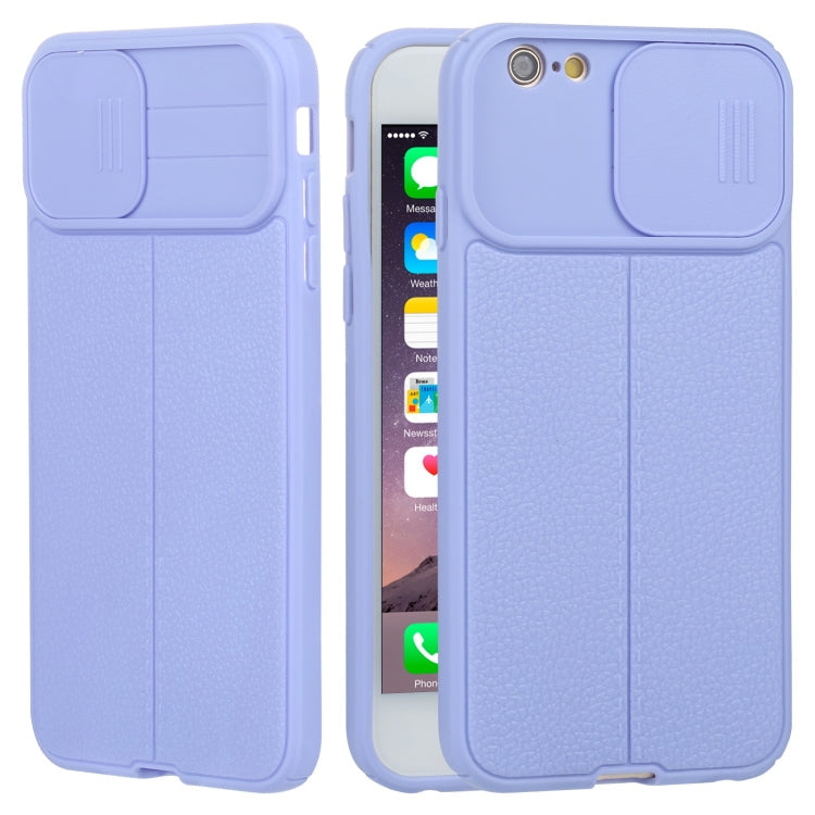 Litchi Texture Sliding Camshield TPU Protective Phone Case, For iPhone 6, For iPhone 6 Plus, For iPhone 8 Plus & 7 Plus, For iPhone XS Max