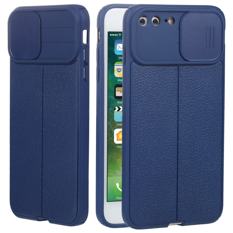 Litchi Texture Sliding Camshield TPU Protective Phone Case, For iPhone 6, For iPhone 6 Plus, For iPhone 8 Plus & 7 Plus, For iPhone XS Max