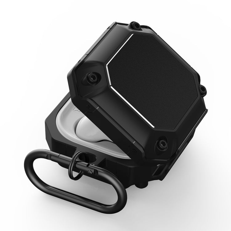 Mecha Hardware Earphone Protective Case with Hook, For Samsung Galaxy Buds 2 / Buds Pro / Buds Live / Buds 2 Pro, For AirPods 3, For AirPods 2 / 1
